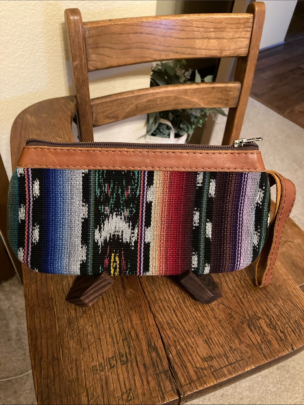 Nena & Co. 100% Peace Pilgrim Wristlet Clutch Handmade EUC